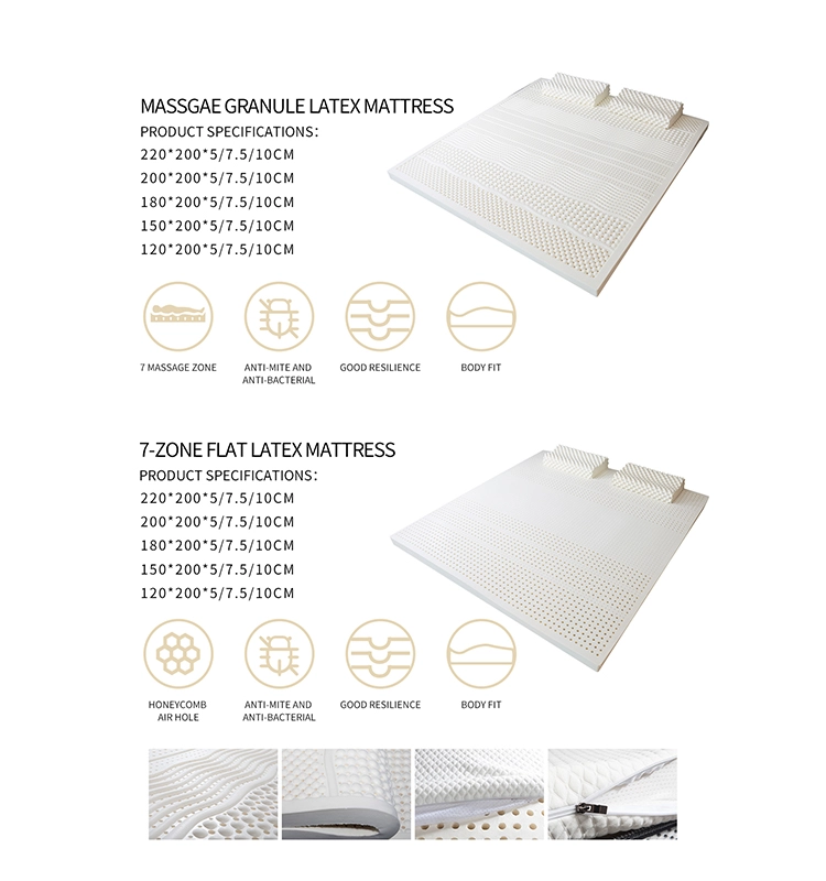 Queen Size Massage Latex Mattress